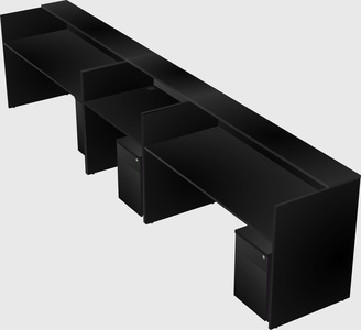 Long reception desk