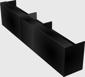 Long reception desk