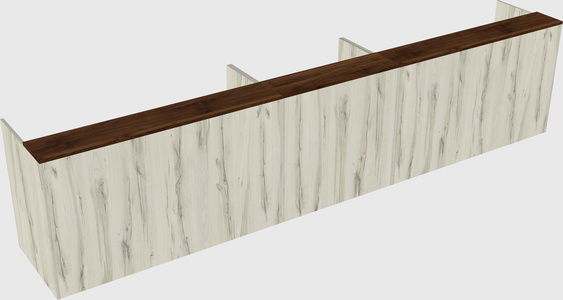 Long reception desk