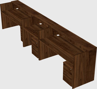 Long reception desk