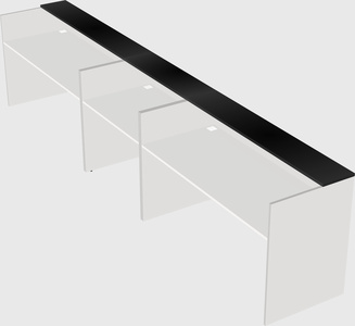 Long reception desk