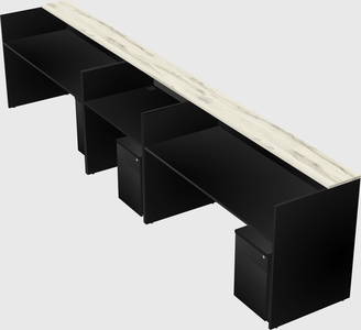 Long reception desk