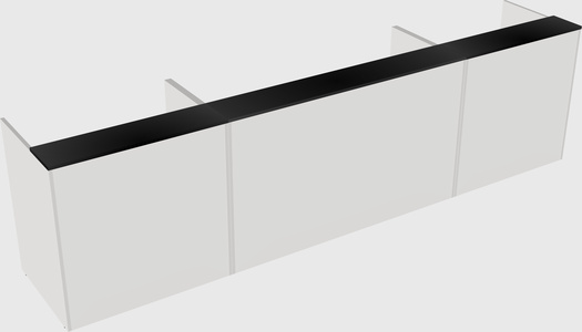 Long reception desk