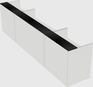 Long reception desk