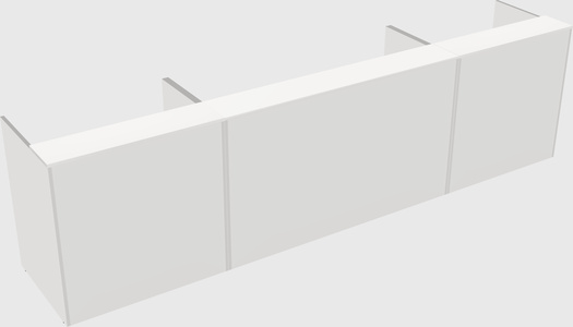 Long reception desk