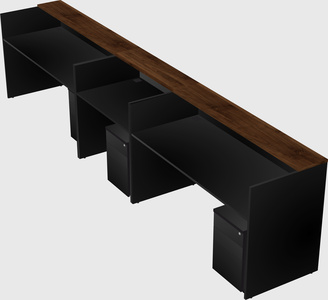 Long reception desk