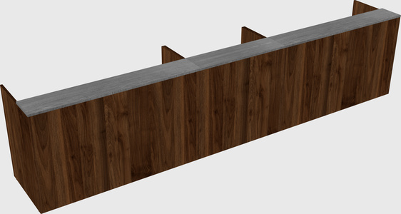 Long reception desk