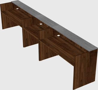 Long reception desk