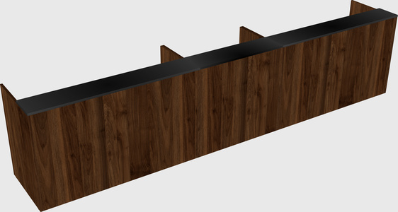 Long reception desk