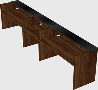 Long reception desk