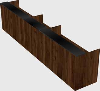 Long reception desk