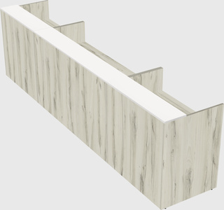 Long reception desk