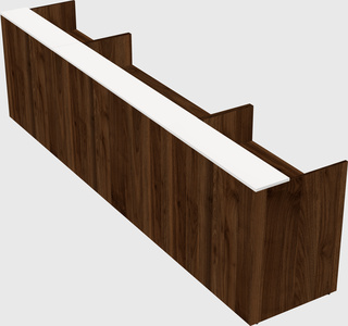 Long reception desk