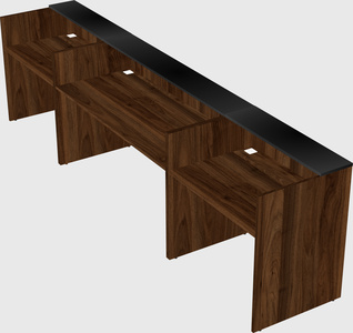 Long reception desk