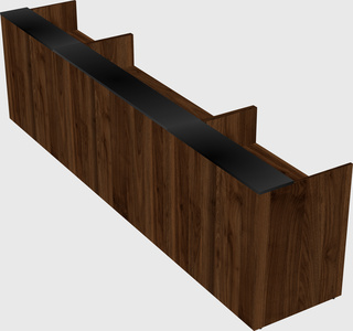 Long reception desk