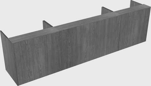 Long reception desk