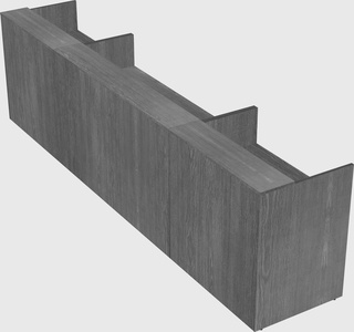 Long reception desk