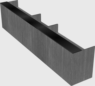 Long reception desk