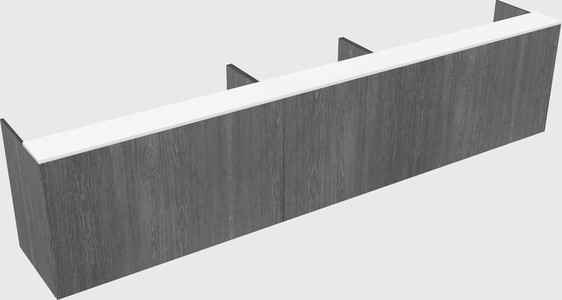 Long reception desk