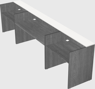 Long reception desk