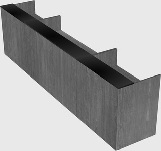 Long reception desk