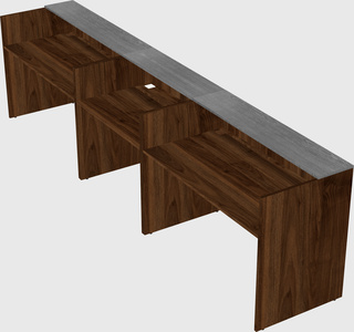 Long reception desk