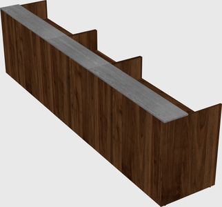 Long reception desk