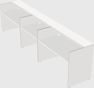 Long reception desk
