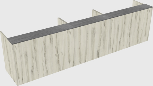 Long reception desk