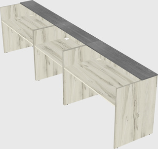 Long reception desk