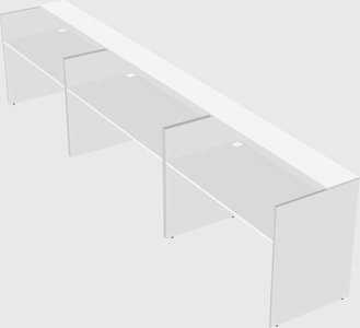 Long reception desk