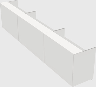 Long reception desk