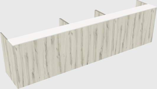 Long reception desk