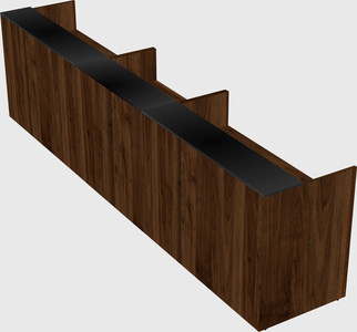 Long reception desk