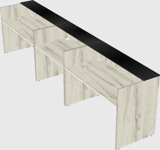 Long reception desk