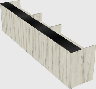 Long reception desk