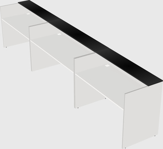 Long reception desk