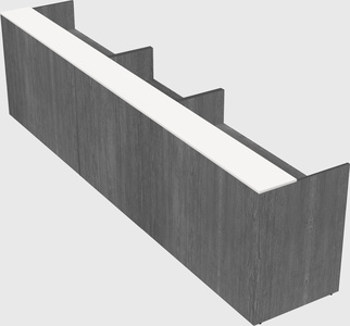 Long reception desk
