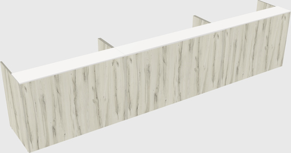 Long reception desk