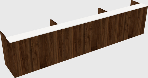 Long reception desk