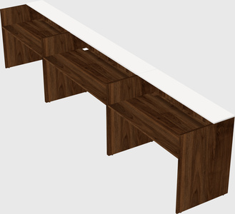 Long reception desk