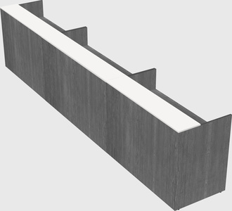 Long reception desk