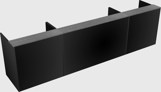 Long reception desk