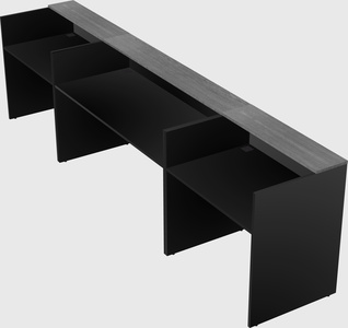 Long reception desk