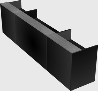 Long reception desk