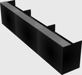Long reception desk