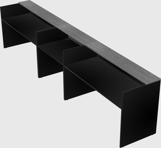 Long reception desk