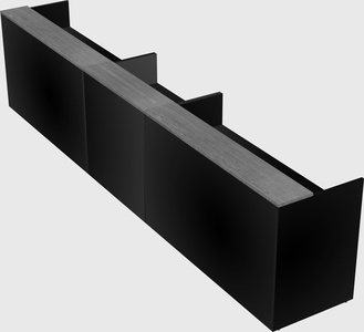 Long reception desk