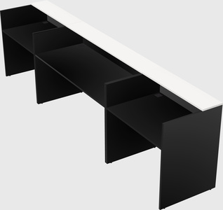 Long reception desk