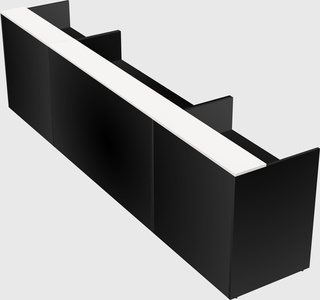 Long reception desk